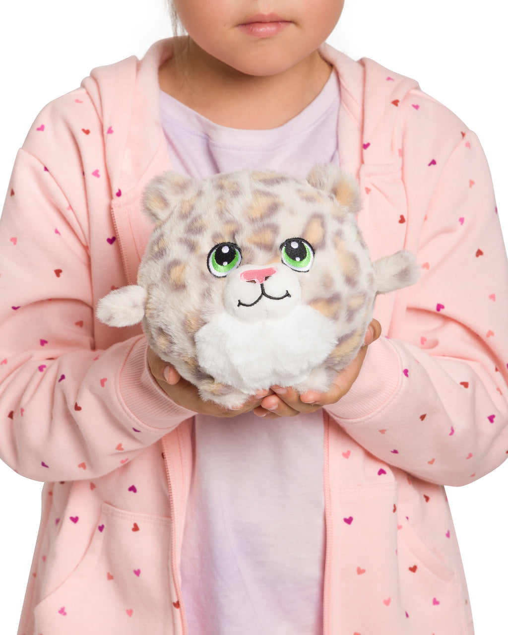 Lumina the Snow Leopard - 5 Inch Round Limited Plushie BunBebes - Soft & Cuddly