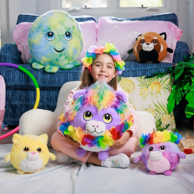 Lazer the Lion - 12 Inch Round Limited Plushie BunBebes - Soft & Cuddly