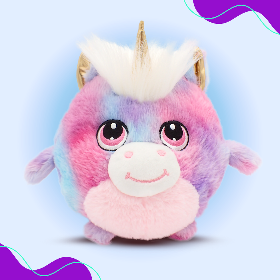 Second Collection of All 6 BunBebes - 3 Inch, 5 Inch, 7 Inch, 9 Inch, 12 Inch, & 15 Inch Round Limited Plushie BunBebes - Soft & Cuddly
